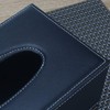 Tebery Rectangular PU Leather Tissue Box Napkin Holder for Home