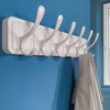 SKOLOO Coat Rack Wall Mount - Wooden White Wall Coat