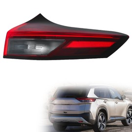 ANTUKO Clear & Red Lens Tail Lamp Assembly Replacement for Rogue 2021-2023 Outer Right Side Tail Light