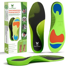 Uvaluefeet Orthopädische Einlegesohlen Für Damen und Herren,Arch Support Schuheinlage für Mittelfußknochen,Plantar Fasciitis, Fußschmerz linderung – Größe M