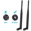 BINGFU 2.4GHz 5GHZ 6dbi WIFI Antenna Omnidirectional RP-SMA Plug for