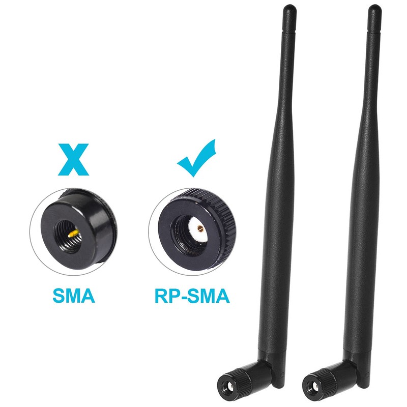 BINGFU 2.4GHz 5GHZ 6dbi WIFI Antenna Omnidirectional RP-SMA Plug for