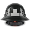 Full Brim Hard Hat with Built-in Visor Vented Construction Safety