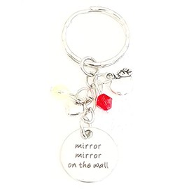 Hanalea Island Jewelry Co. Mirror Mirror on the Wall Snow White Inspired Charm Keychain Accessories Gift for a Caring Princess or Evil Queen