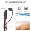 ELFCULB 10AWG 20FT SAE Connectors, Battery Alligator Crocodile to SAE,