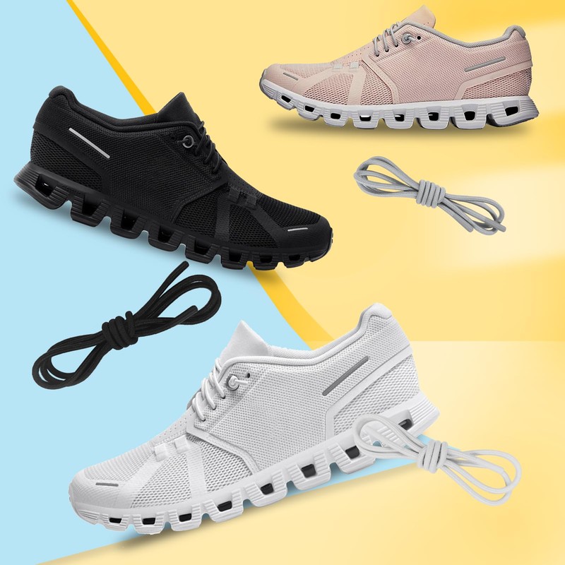 NDTEZUGT 2 Pairs Elastic Shoe Laces for On Cloud 5
