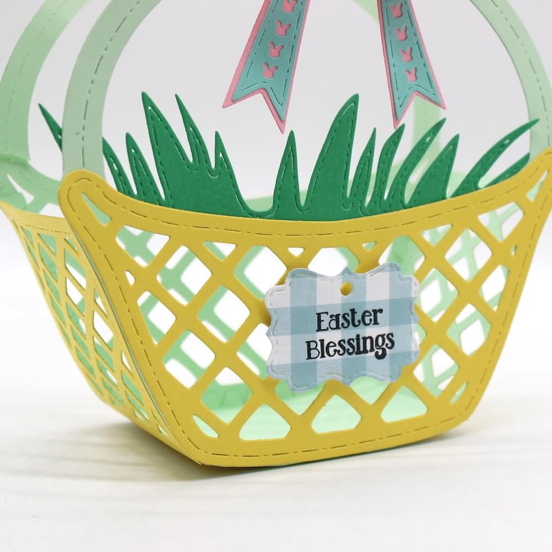 KSCRAFT Basket Jelly Tote Metal Cutting Dies Stencils for DIY