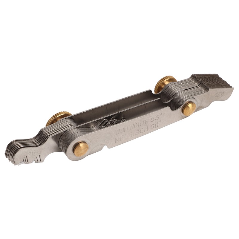 Thread Gauge 55° 60° 52 Blades Metric Imperial Stainless Steel