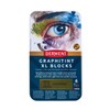 Derwent XL Graphite Pad, Set of 6 Colouring Pens, 60