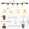 Mlambert 50Ft Outdoor String Lights G40 Globe Patio Lights with