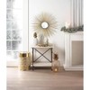 Accent Plus Porcelain Gold Topped Pineapple Jar 6x6x13.5