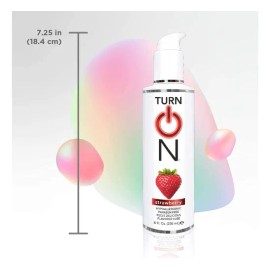 Turn On Gel Lubricante Intimo Comestible De Sabores 236 Ml Sabor Strawberry