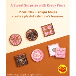 PieceRelax Magnet Puzzle for Adults 96 Pieces - Sweet Days - Zero Cal Valentine Chocolate Unique Gift & Home Décor with Plastic Jigsaw Puzzle [D1592]