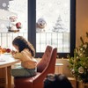 8 Sheets Christmas Window Stickers，Christmas Window Decoration,Double-Sided Window Cling Decal