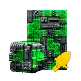 52TOYS BEASTBOX x Moss PLAMOISM Series Tenseki Moss The Pipeline Construction Kit ABS Plastic Model Kit Industrial Aesthetics 3D Model (BEASTBOX 2.0 inches (5 cm) Storage Box Compatible