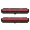 F FIERCE CYCLE Pair M5 or M6 Red Oval Universal Screw Mount Reflective Warning Reflector for Motorcycle Bike