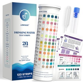 20 in 1 Water Tester for Drinking Water, Well Water Testing Kit, Suitable for Household Tap Water, Natural Water Quality Testing, Can Detect Water