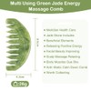 Multipurpose Jade Green Handmade Massage Comb Full Relaxing Massage Scalp