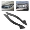 Pair Carbon Fiber Headlight Eyebrow Eyelid Simple Installation Fit for