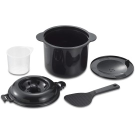 DRETEC Home & Appliances Rice Cocker Only for Microwave Oven 2-cup