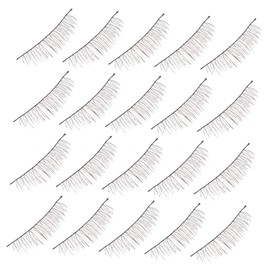 Baluue 20pairs Voluminous False Eyelashes Handmade Wispy Lashes for Makeup Artificial Reusable Soft Strip Eyelashes for Professional and Home Use