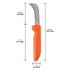 Zenport K103 Harvest Utility Knife, 3-Inch Stainless Steel Non-Serrated Blade