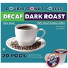 Double Donut Coffee Decaf Dark Roast Coffee Pods, Extra Bold