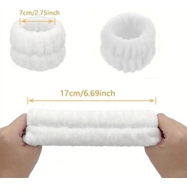 9 PCS Wrist Bands to Wash Face, Wrist Spa Wash Band, Skincare Headbands, Soft Makeup Headbands for Washing Face, Elastic Face Wash Headband and Wristband for Women, Girls