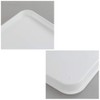 DynkoNA Fast Food Trays, Plastic Serving Tray, White, Set of