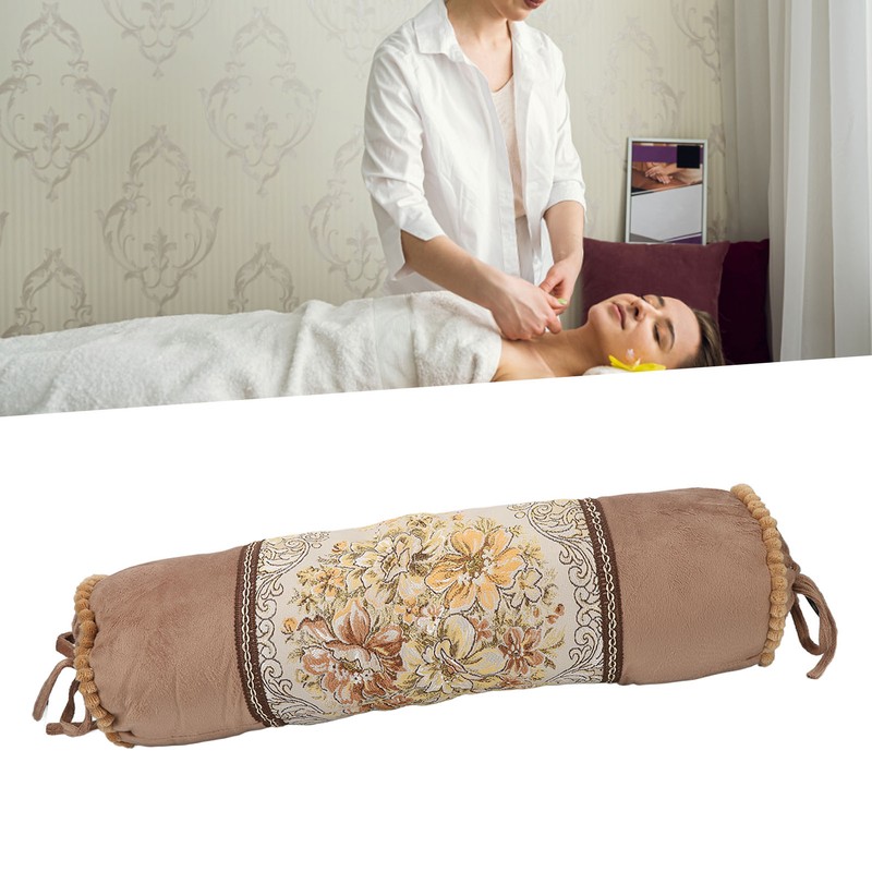 Foot Massage Cylinder Pillow Detachable Soft Foot Embroidery Cylinder Pillow