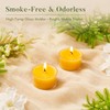 Ashlux Beeswax Tea Lights Candles 6 Pack, 6 Hours Clean