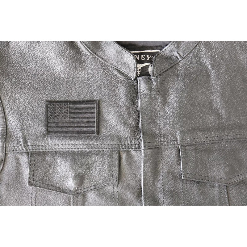 Ivamis Black American Flag Patch- 3x2 inch - P6882