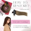 Moresoo Real Hair Bondings Ombre Brown Hair Extensions U-Tip Extensions