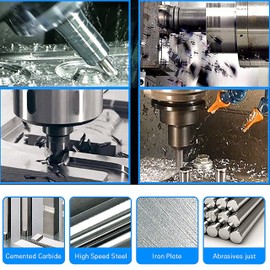 KEWAYO 7Pieces Center Drill Bits Set, M2 High Speed Steel 60 Degree Angle Center Drill Bits Kit Countersink Tools for Lathe Metalworking Size 1.0 1.5 2.0 2.5 3.0 4.0 5.0