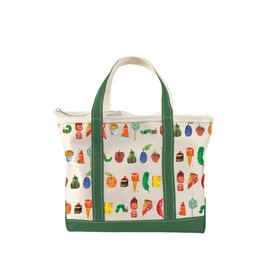 The Very Hungry Caterpillar Zippered Tote Bag with Inner Pocket - World of Eric Carle Gift for Book Lovers