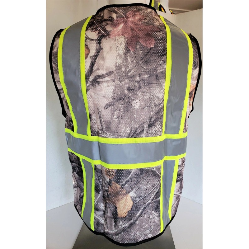 FX High Visibility Reflective Camouflage Safety Vest w/ ID pocket(Small-5