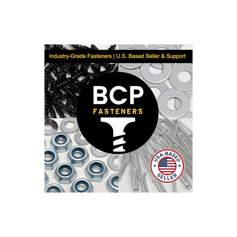 BCP Fasteners 100 Pack 1/4" Zinc Plated USS Flat Washers