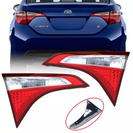 YLT Auto Tail Light Pair Fits 2014-16 Toyota Corolla Right Left Inner TO2802114 TO2803114