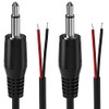 SIOCEN 2-Pack 6FT Replacement 3.5mm Male Jack to Bare Wire
