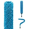 Hicavar Microfiber Flexible Ceiling Fan Duster with Washable Chenille Dusting