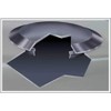 3 1/2" 3.5 inch Flush Mount Black Plastic Body and