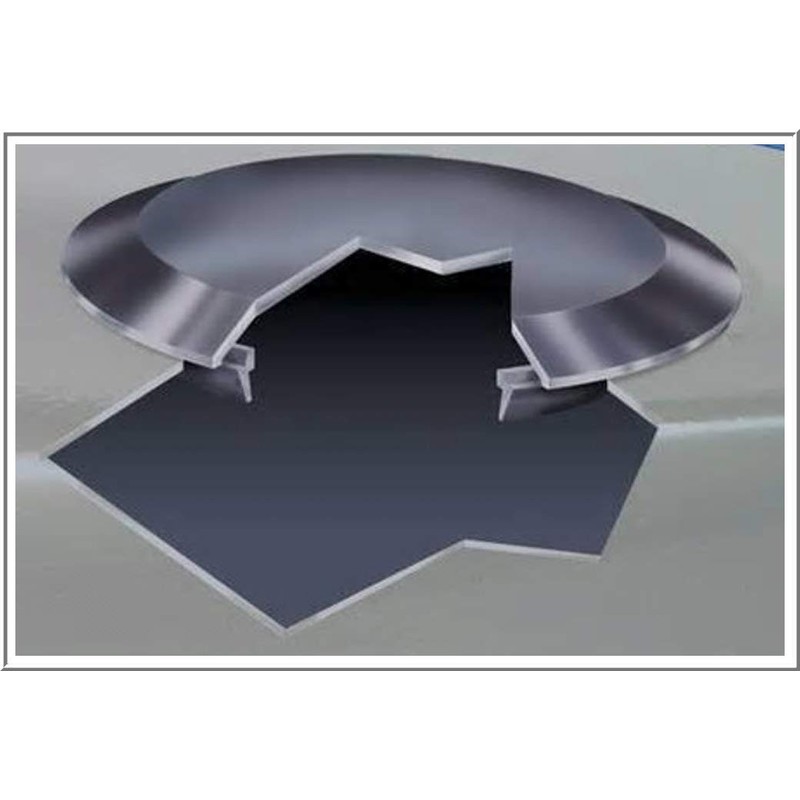 3 1/2" 3.5 inch Flush Mount Black Plastic Body and