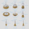 Jizzu 9 pieces wire brush drill, stainless steel brush attachment,