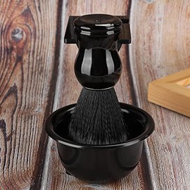 Brocha de Afeitar, Brochas de Afeitar de Cerdas para Hombres, Juego de Herramientas de Afeitar para Barba, Brocha para Crema de Afeitar de Espuma Rica y Rápi Regalos para el