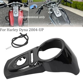 Unbranded Fuel Tank Dash Console For Harley Dyna Fat Street Bob Wide Glide Low Rider 2004+