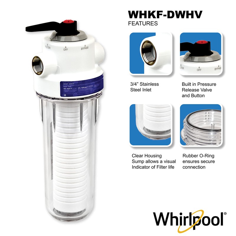 Whirlpool 10 x 2.5 Inch Whole House Water Filtration System