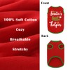 Christmas Dog Shirt - Soft Cotton, Stretchy, Lightweight Sleeveless Vest