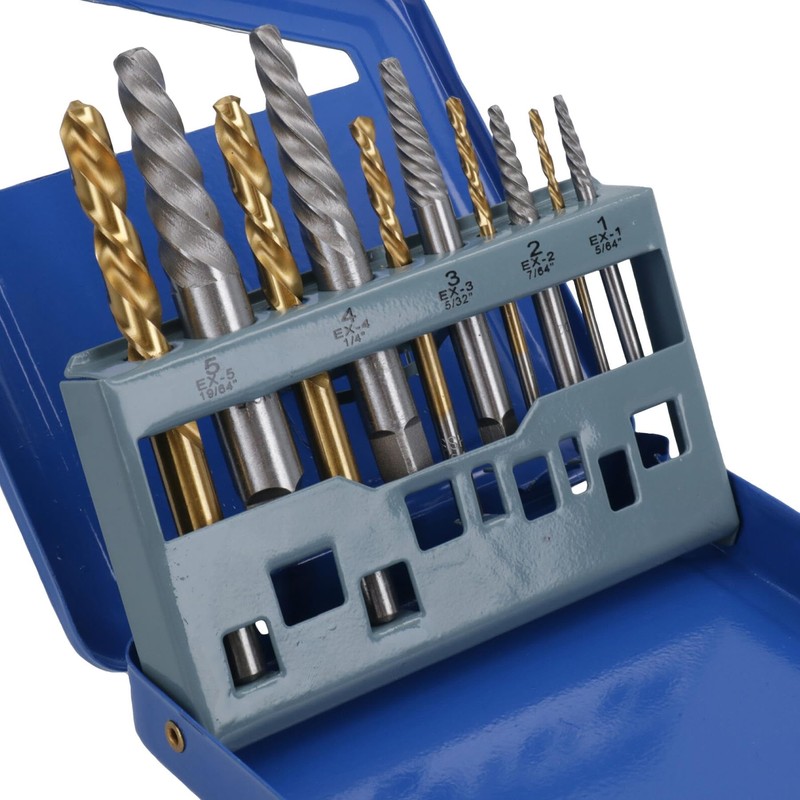 HSS Left Hand Imperial Spiral Drill Bits + Screw Damaged