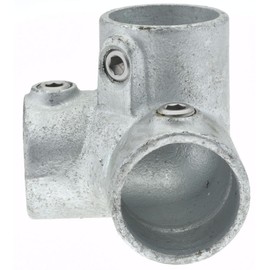 PRO-SAFE Galvanized Structural Pipe Rail Fitting: 90° Side Outlet Elbow for 1-1/4" Pipe