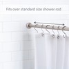 Bath Bliss Chrome 12 Pack S-Hook Shower Curtain Rings